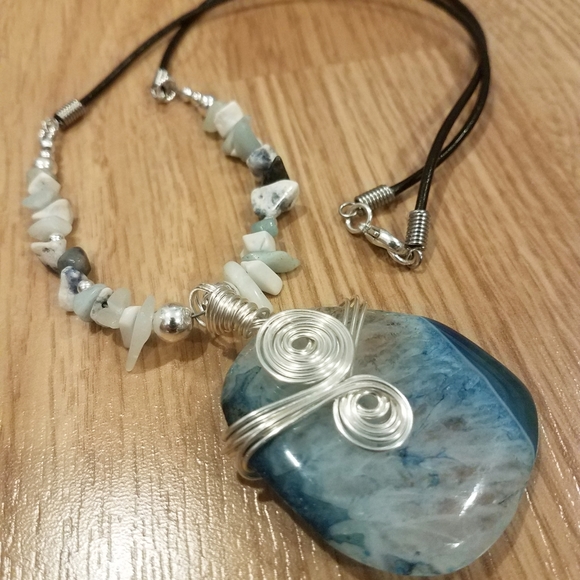 Hand Crafted Jewelry - HOST PICK Agate Amazonite Sodalite Necklace